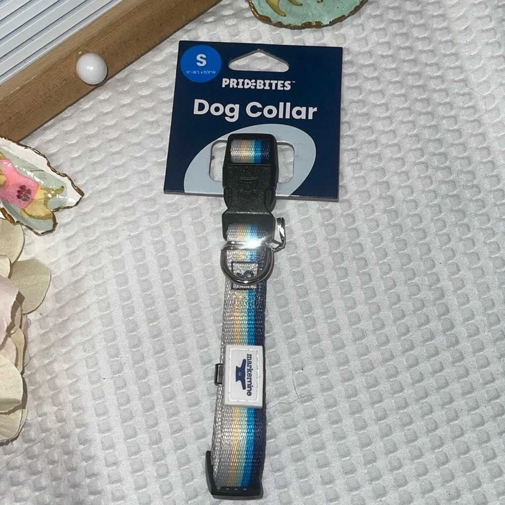 Pride Bites Nylon Small Dog Collar Markernine NEW